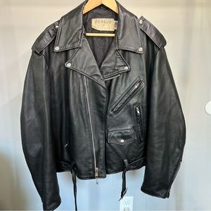 Franco Custom Products “The Crow” Leather Jacket, Made in USA